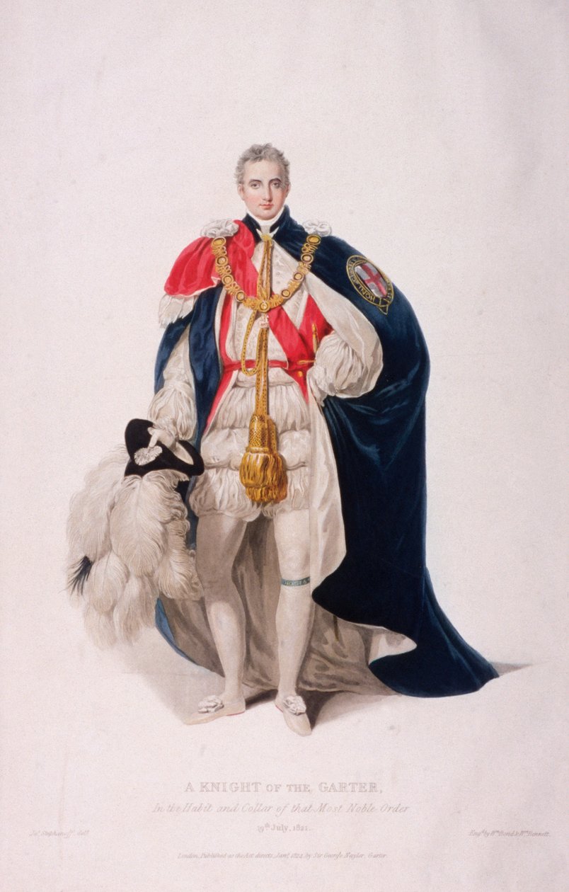 Rytíř podvazku ve slavnostním kostýmu, 1824 od William Bond