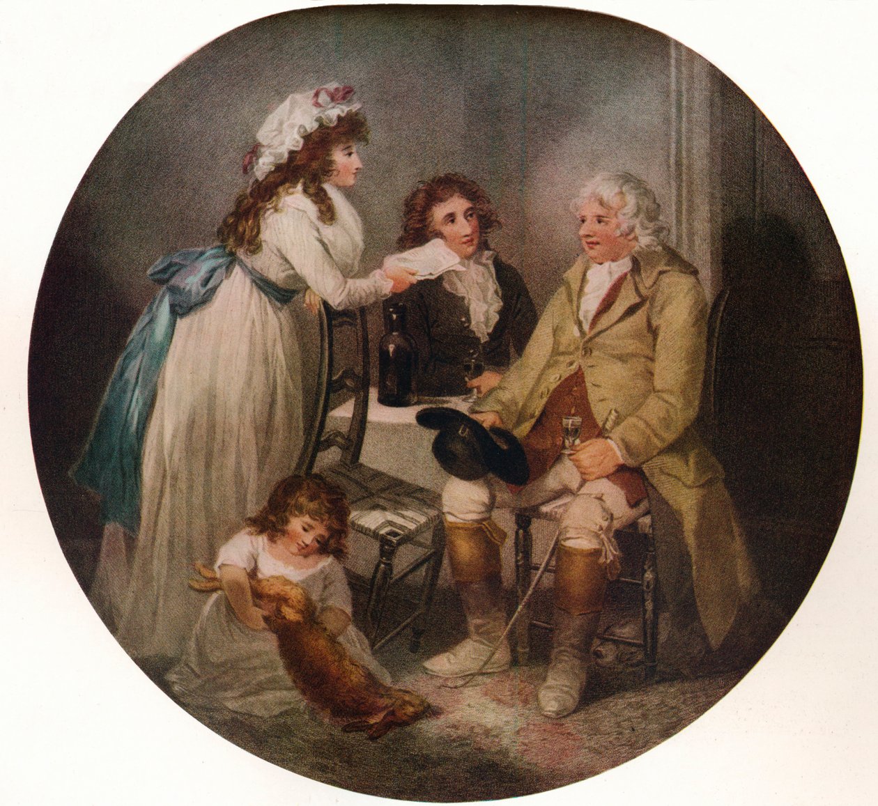 Návštěva farmářů u jeho vdané dcery ve městě, 1789, 1915 od William Bond