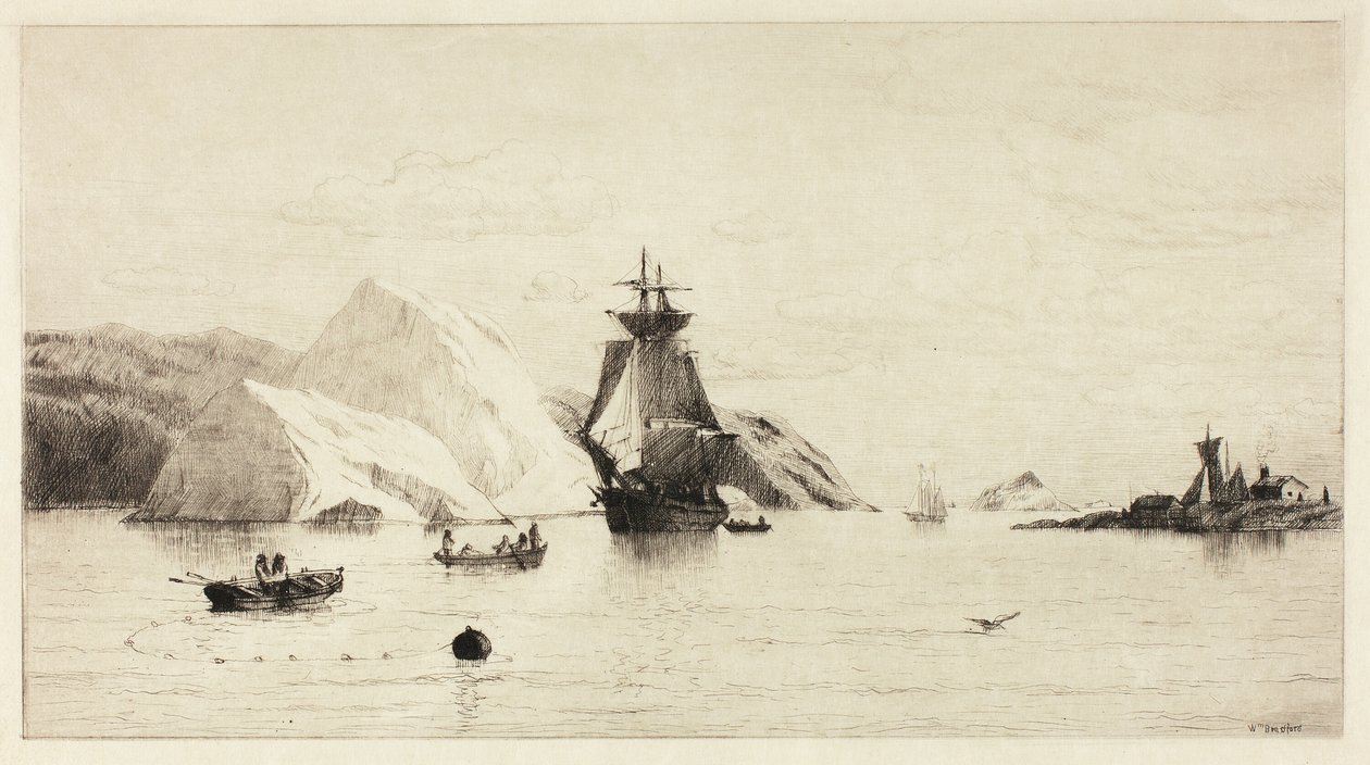 Arktická mořská krajina od William Bradford