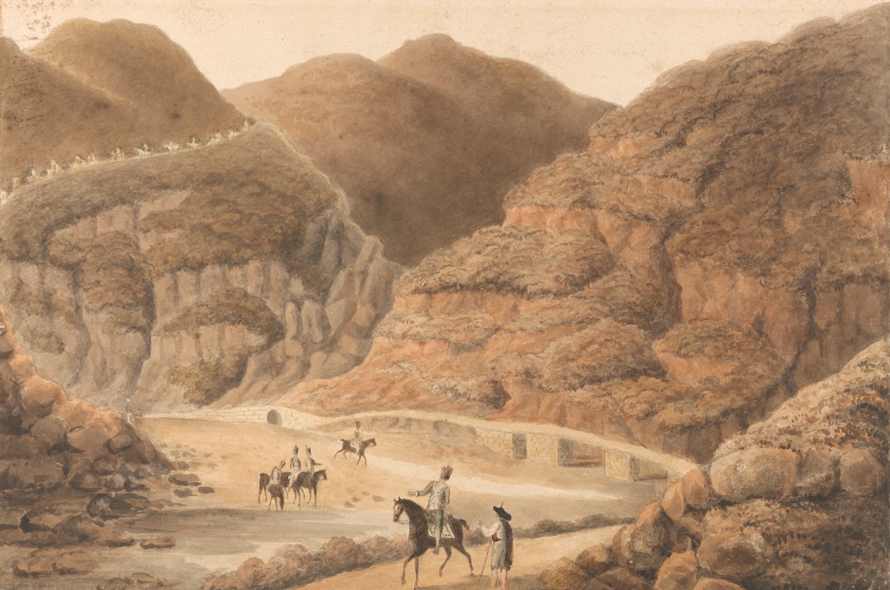 Průsmyk v horách mezi Niš a Vila Velha od William Bradford
