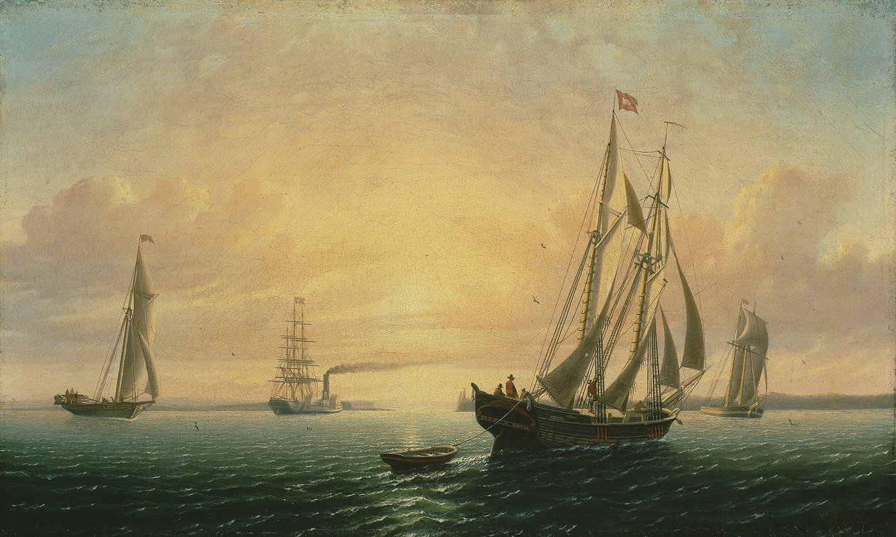 Škuner Jane z Bath, Maine od William Bradford