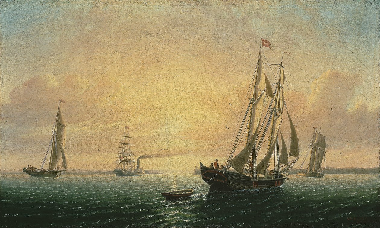 Škuner Jane z Bath, Maine od William Bradford
