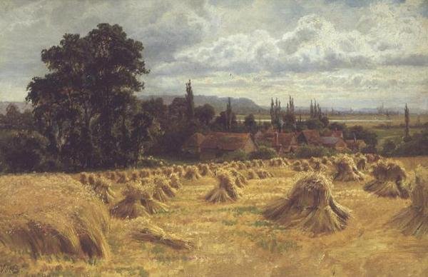 Kukuřičné pole poblíž Cookhamu (ropa) od William Bradley
