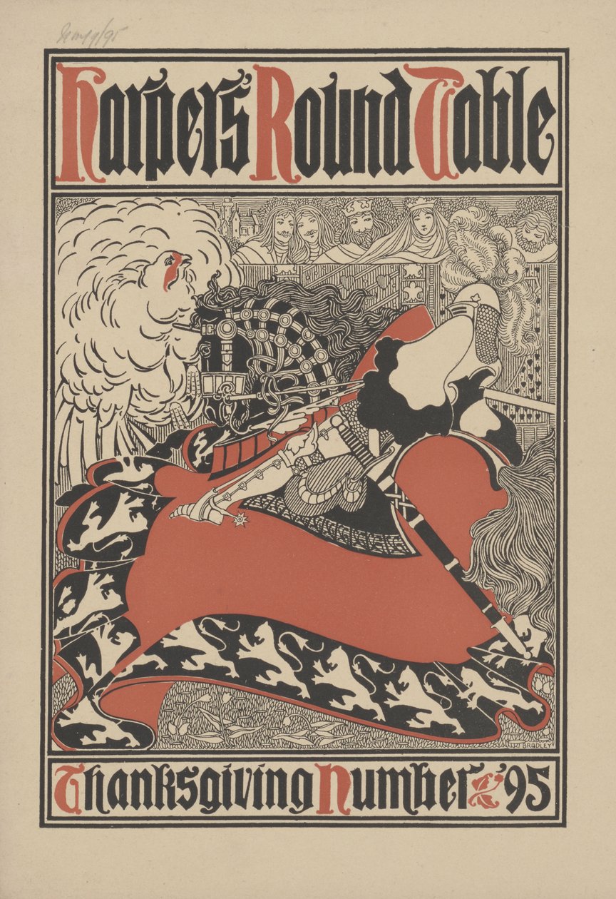 Harperův kulatý stůl – číslo Díkuvzdání, 1895 od William Bradley