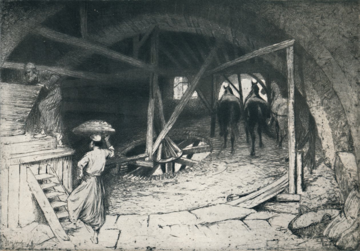 Galilejský mlýn na mouku, konec 19.-začátek 20. století, 1922. od William Brassey Hole