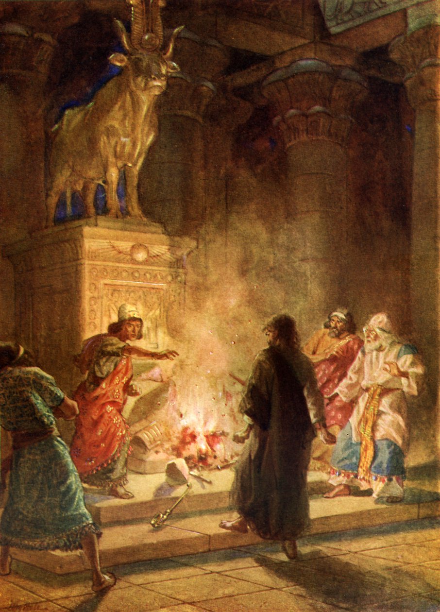 Prorok Boží odsuzuje Jeroboámovo modlářství - Bible od William Brassey Hole
