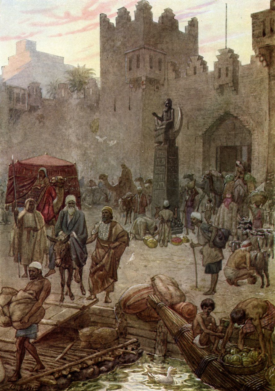 Abram Abraham opouští Ur do Chaldejů - Bible od William Brassey Hole