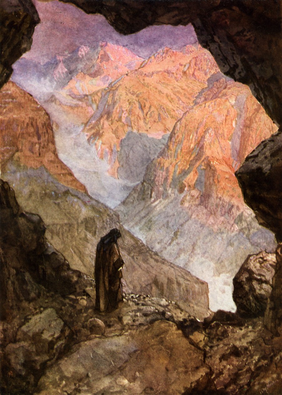 Eliáš v poušti Horeb - Bible od William Brassey Hole