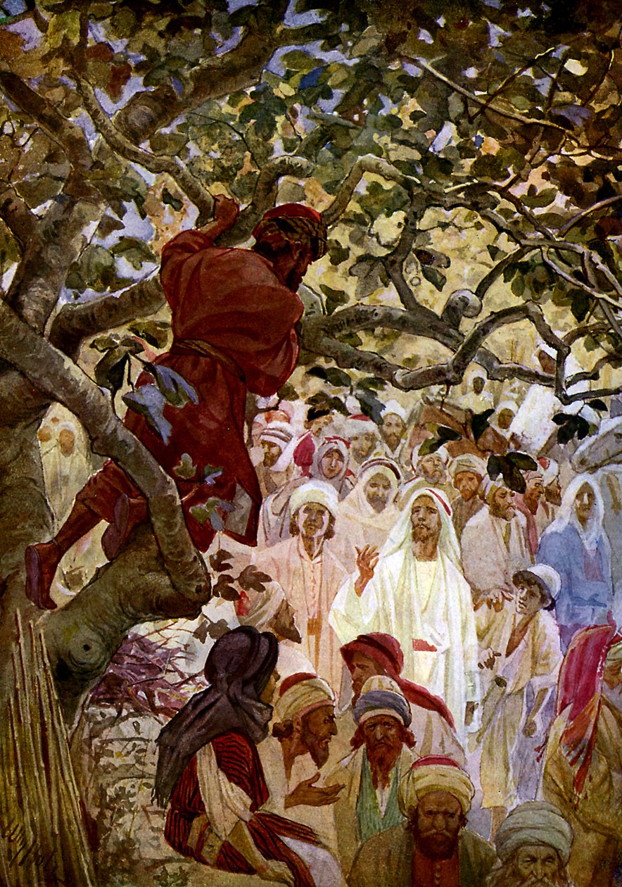Ježíš a Zacheus. - Bible od William Brassey Hole