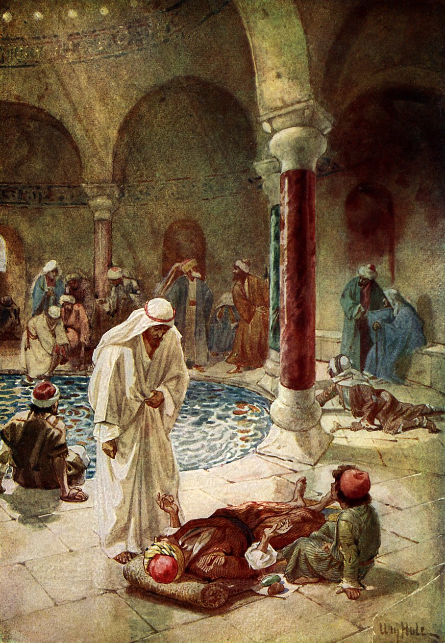 Ježíš uzdravuje nemocného - Bible od William Brassey Hole