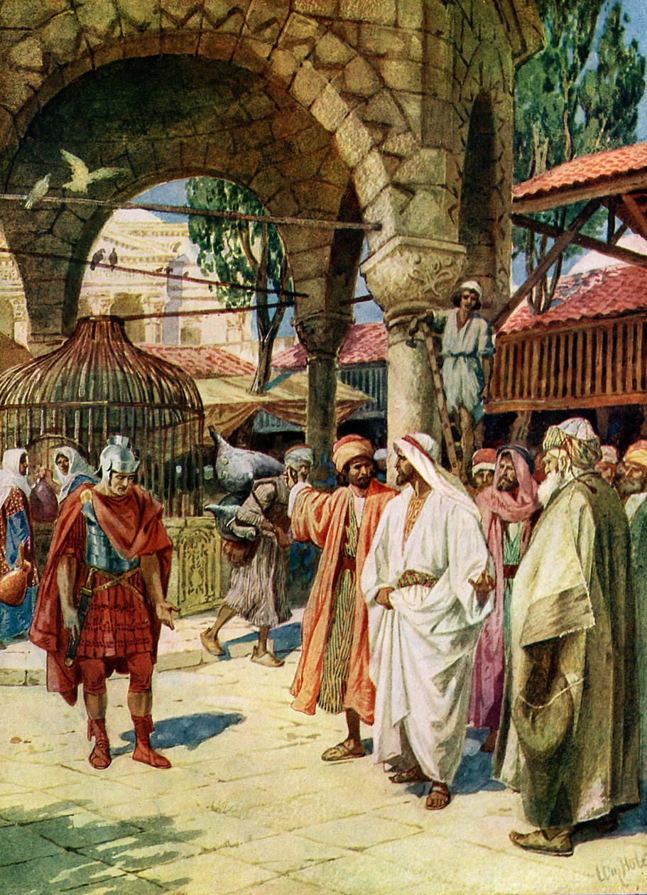 Ježíš uzdravuje služebníka setníka - Bible od William Brassey Hole