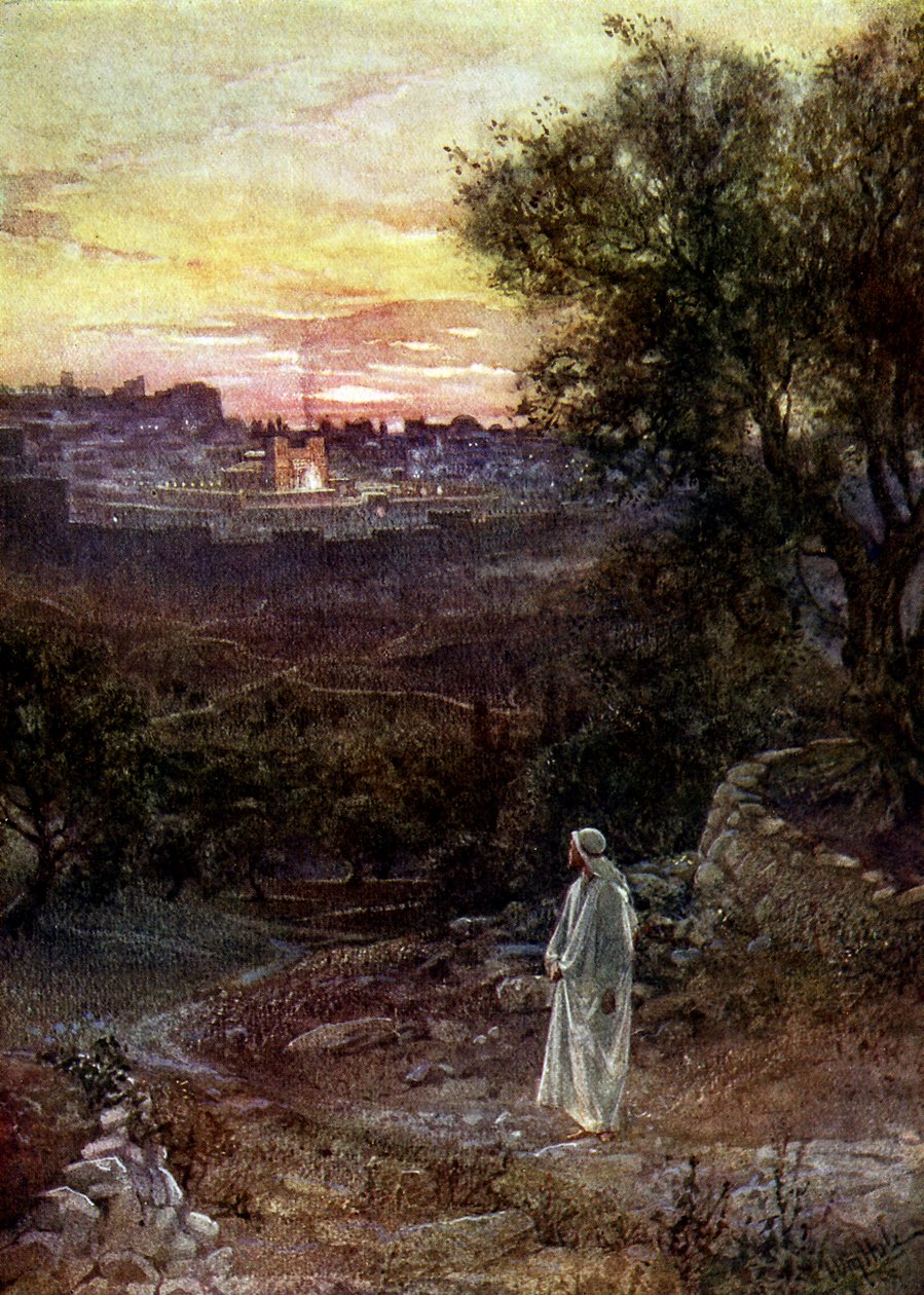 Ježíš na Olivové hoře - Bible od William Brassey Hole