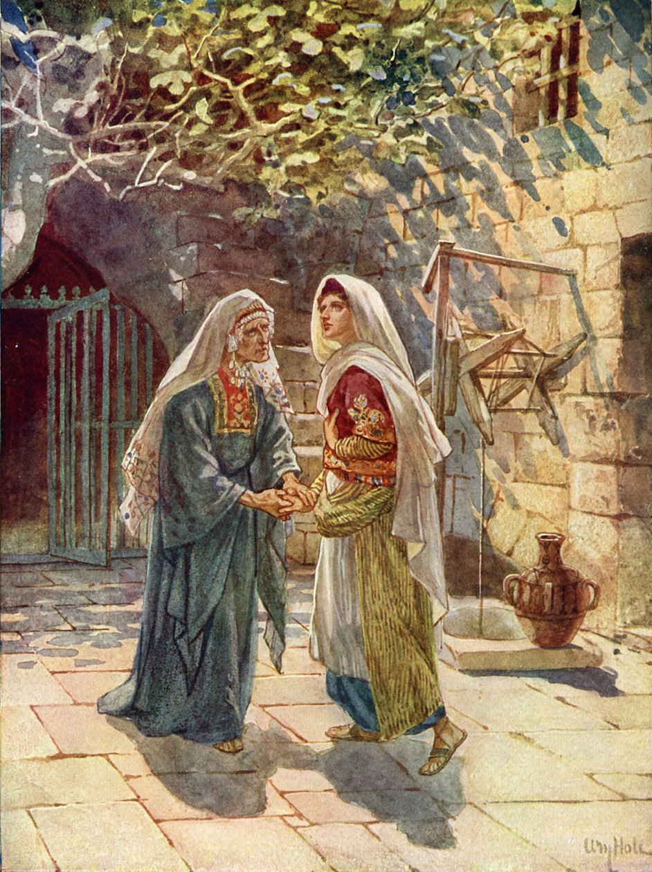 Marie jde do domu Zachariáše - Bible od William Brassey Hole