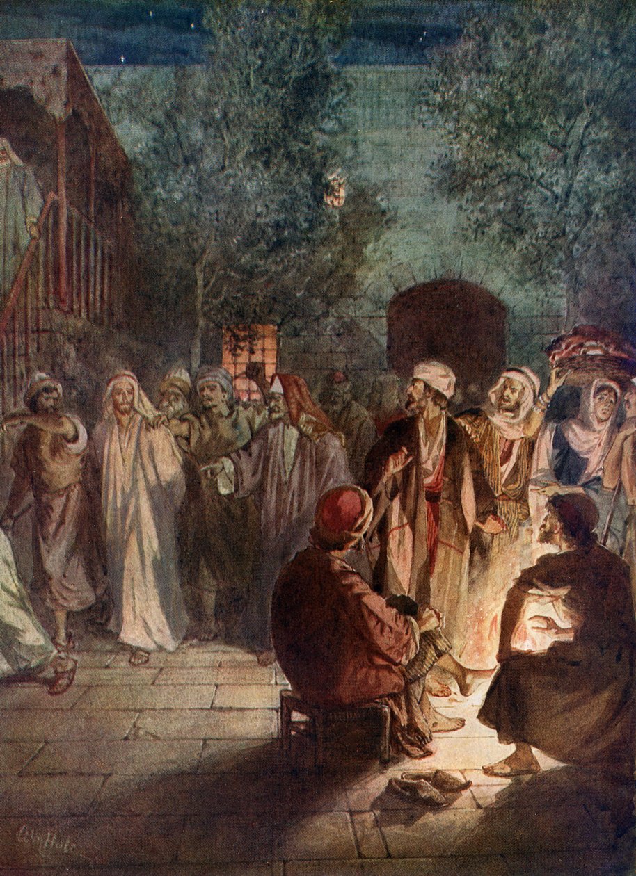 Petr popírá, že by znal Ježíše potřetí - Bible od William Brassey Hole