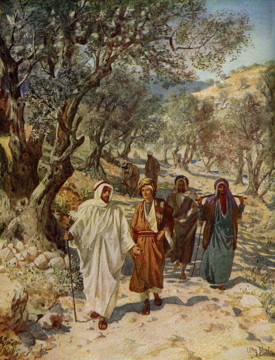 Filip a Natanael se stávají Ježíšovými učedníky - Bible od William Brassey Hole