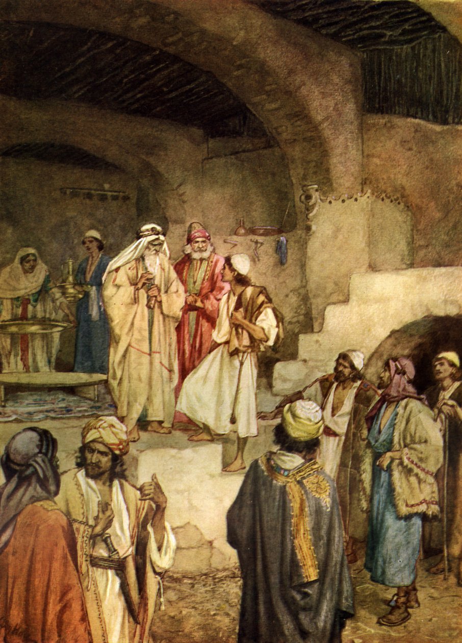 Samuel pomazal Davida. - Bible od William Brassey Hole
