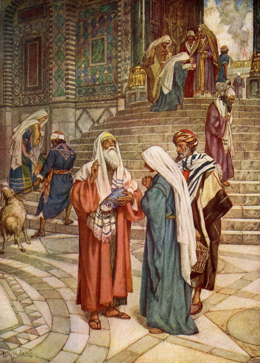 Simeon spravedlivý - Bible od William Brassey Hole