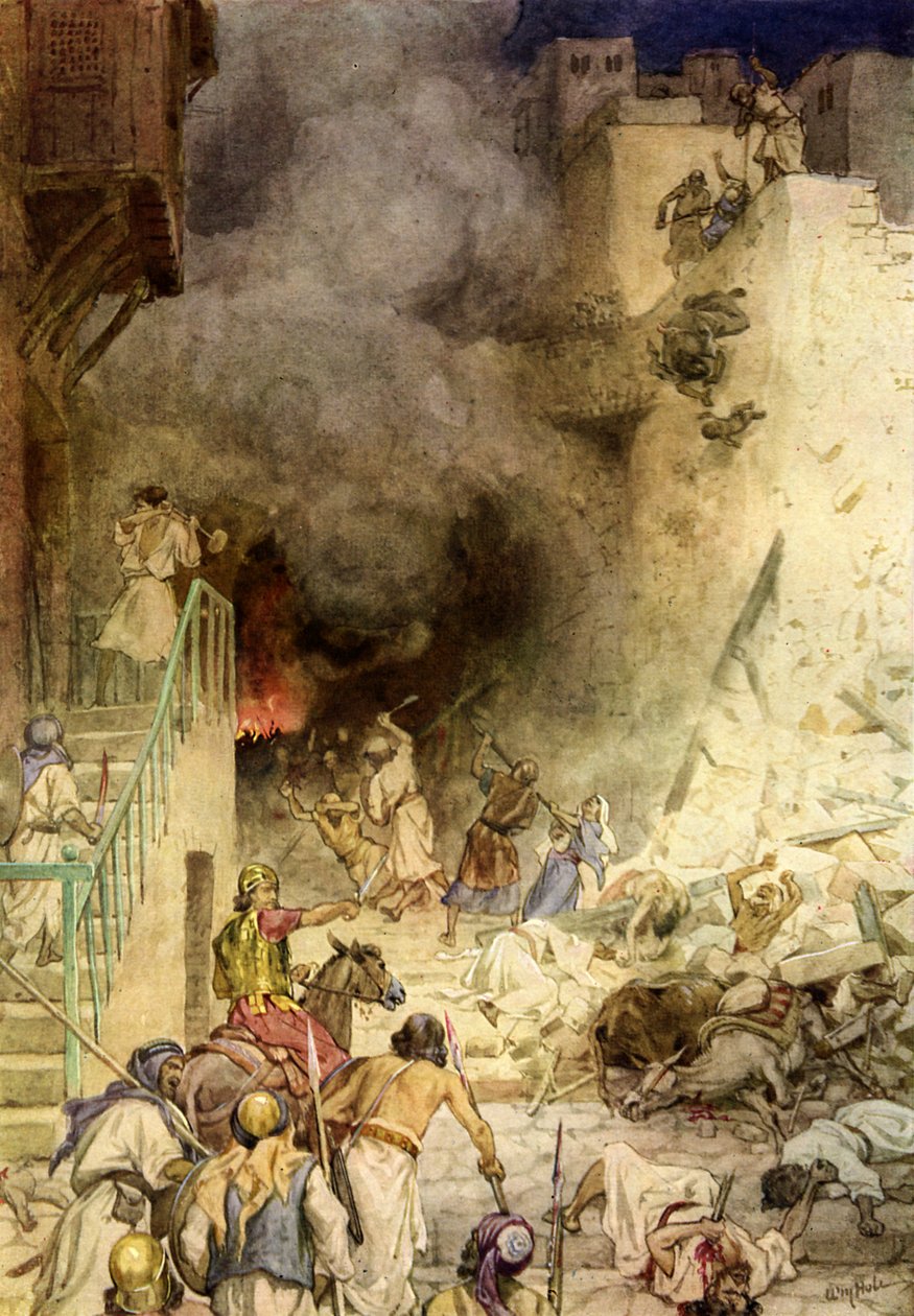 Zničení Jericha - Bible od William Brassey Hole