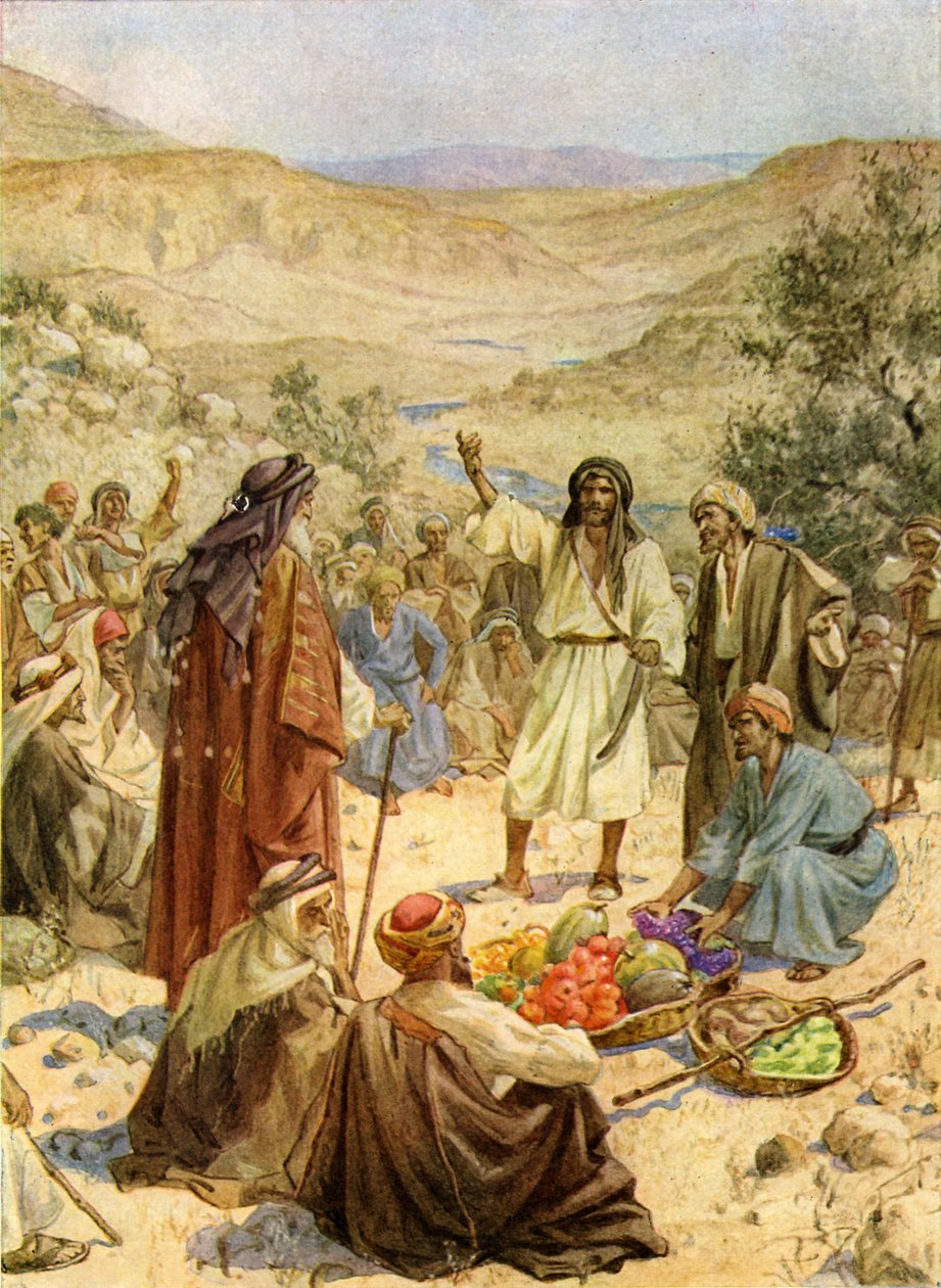 Zpráva špionů a protest Caleba - Bible od William Brassey Hole