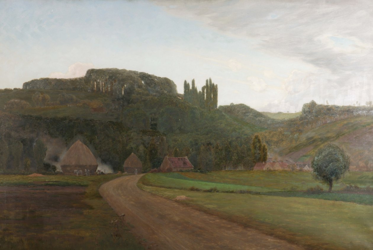 Nedaleko vesnice Crecy, Francie od William Bright Morris