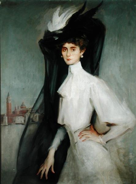 Olga Alberta, baronka de Meyer (olej na plátně) od William Bruce Ellis Ranken