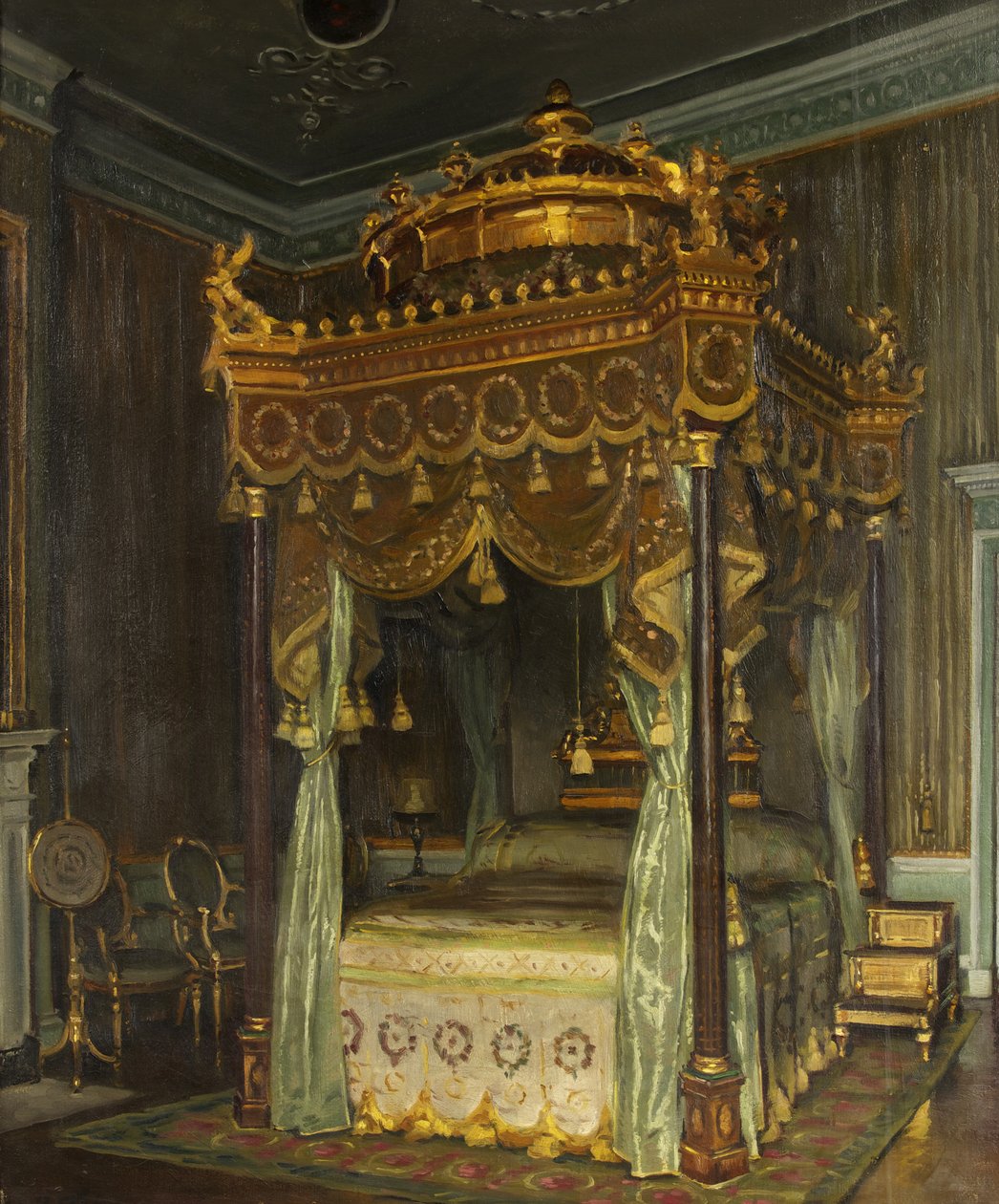 State Bed v Osterley Park (olej na plátně) od William Bruce Ellis Ranken