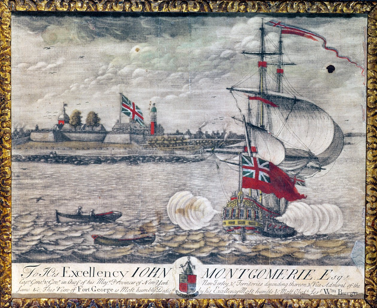 Jeho Excelenci Johnu Montgomerie Esq. (Pohled na Fort George) od William Burgis