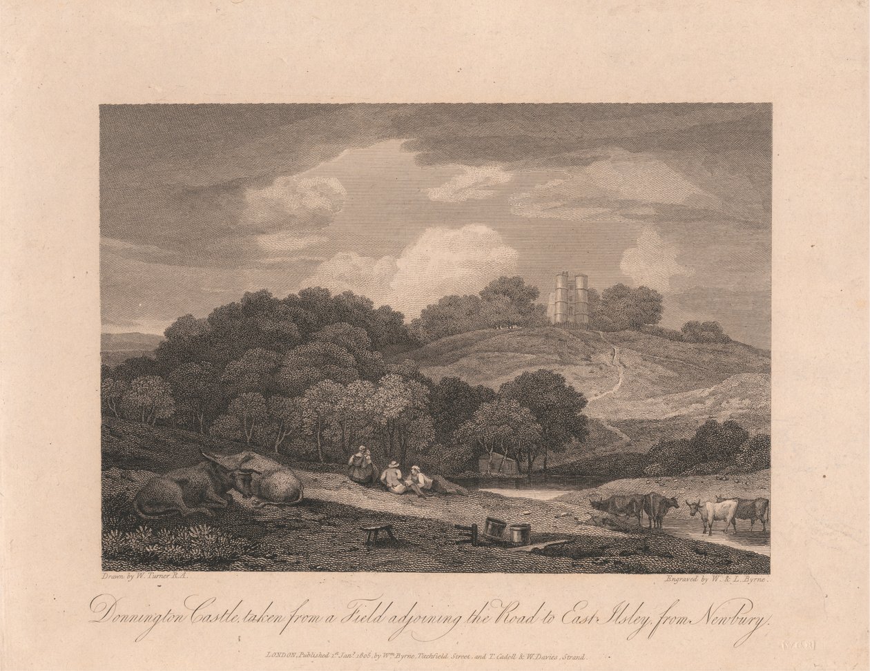 Hrad Donnington od William Byrne