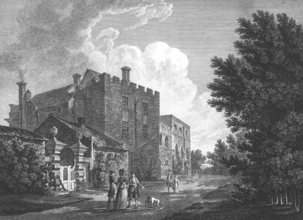 Hrad Greystoke, 1778 od William Byrne
