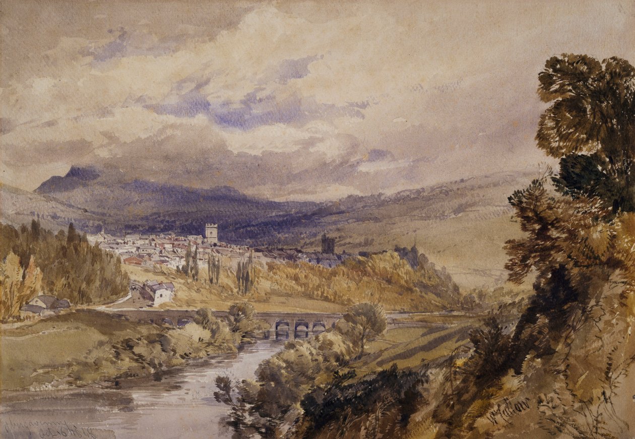 Abergavenny od William Callow