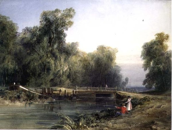 Děti Rybaření od William Callow
