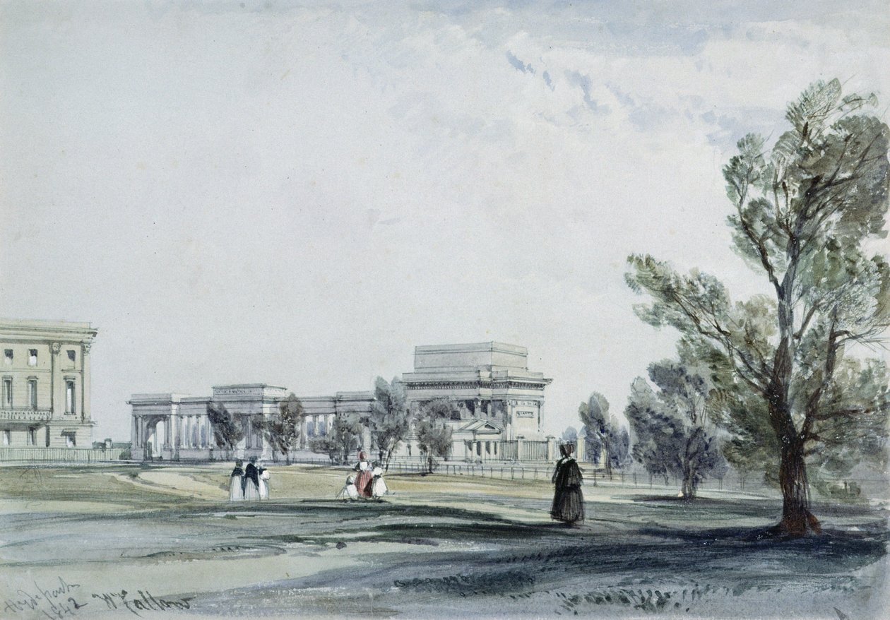 Vstup do Hyde Parku na Hyde Park Corner od William Callow