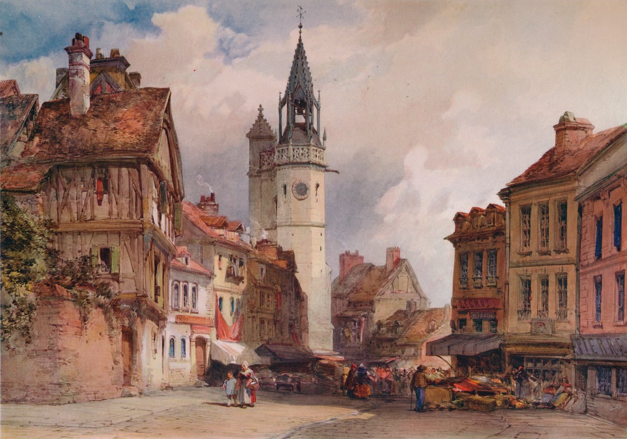 Évreux, c1855 od William Callow