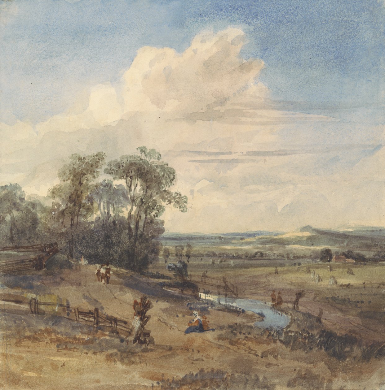 Krajina po Wynants (v Louvru) od William Callow