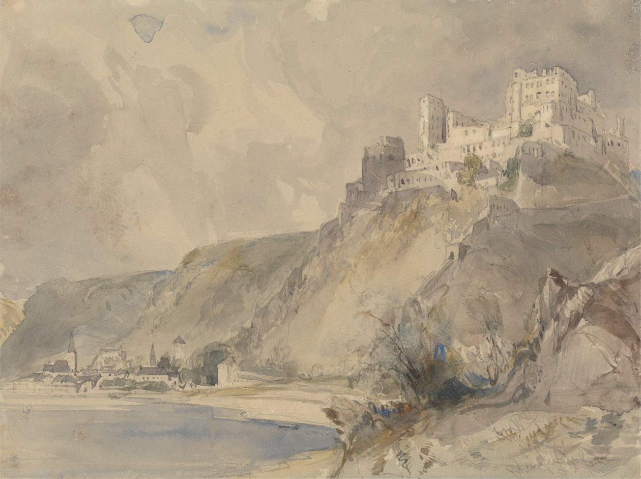 Rheinfels a St. Goar od William Callow