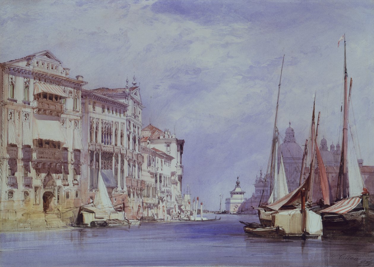 Canal Grande, Benátky od William Callow