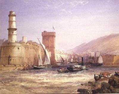 Přístav, Marseille od William Callow