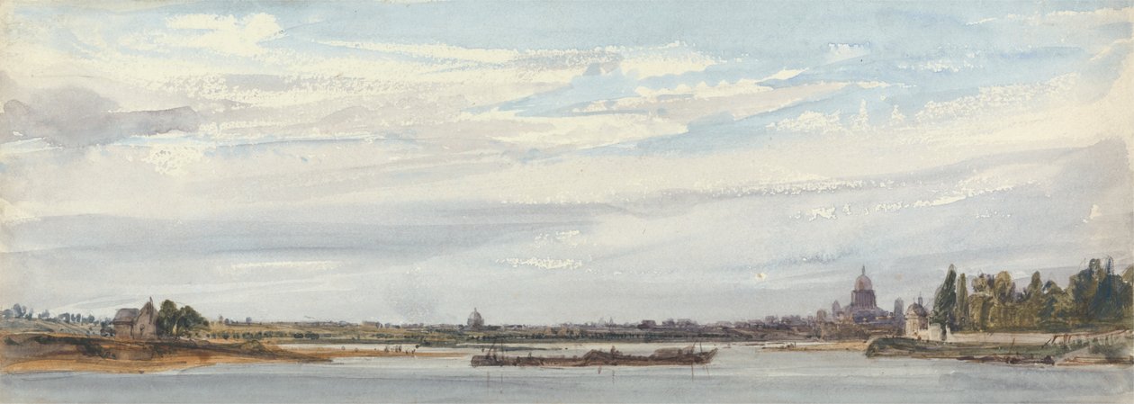 Pohled na Paříž z Charentonu od William Callow