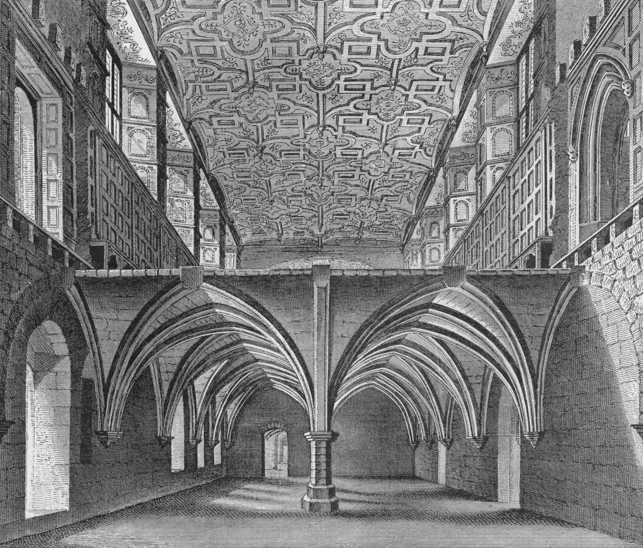 Krypta kláštera St Helen, Bishopsgate, City of London, c1819 1906 od William Capon