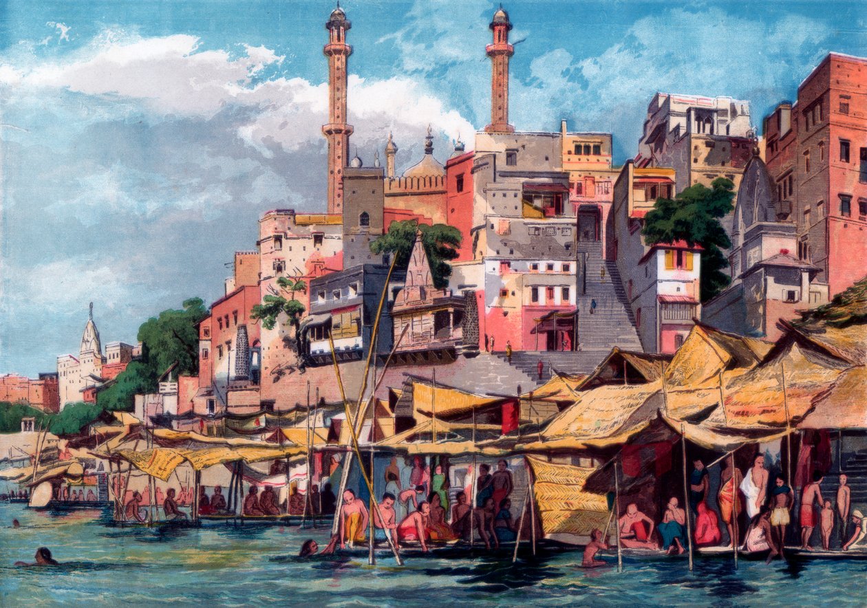 Benares, Indie, 1857. od William Carpenter