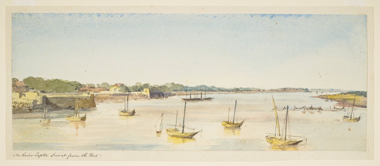 Řeka Tapti, Surat z pevnosti (lodě) od William Carpenter
