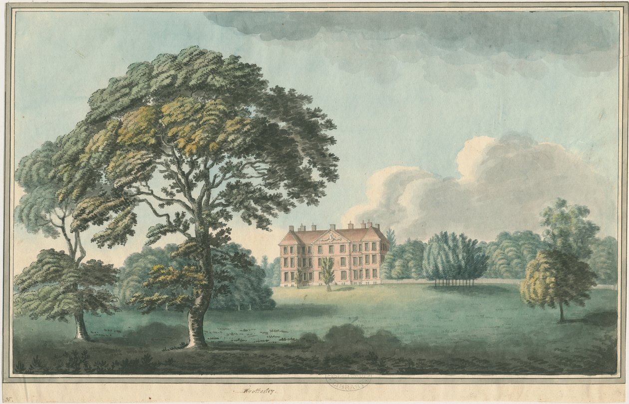 Wrottesley Hall: malířství, nd [1796-1839] od William Carter