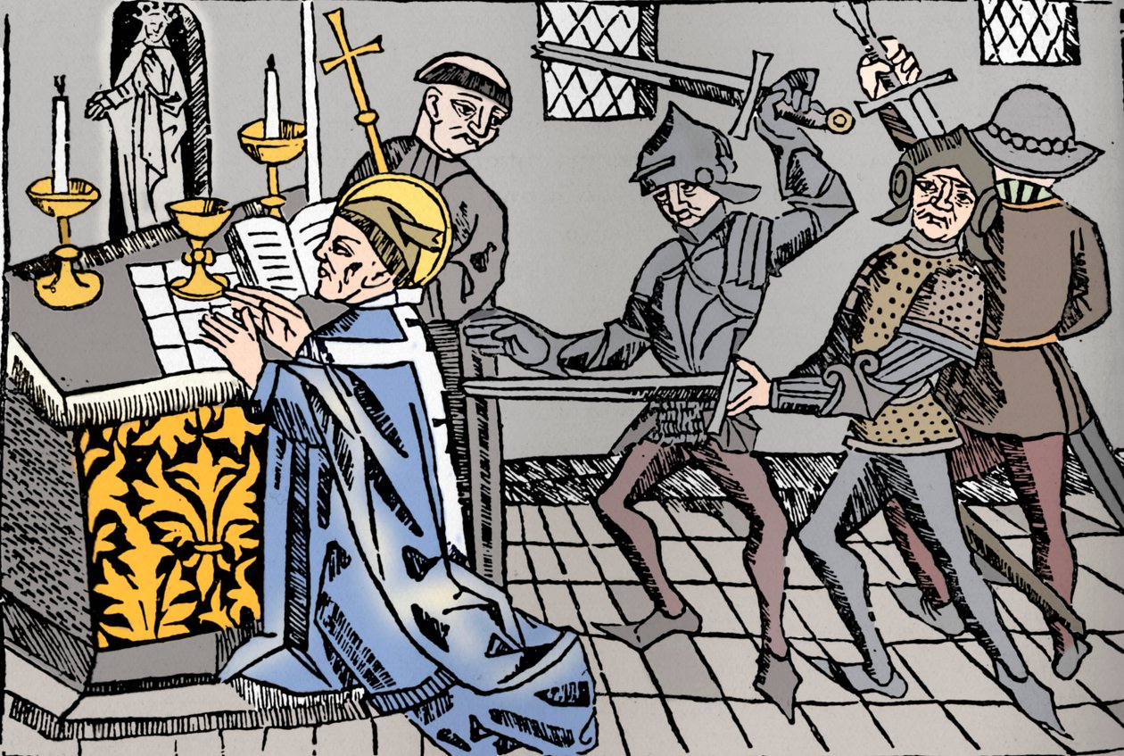 Umučení svatého Tomáše z Canterbury, c1484 od William Caxton
