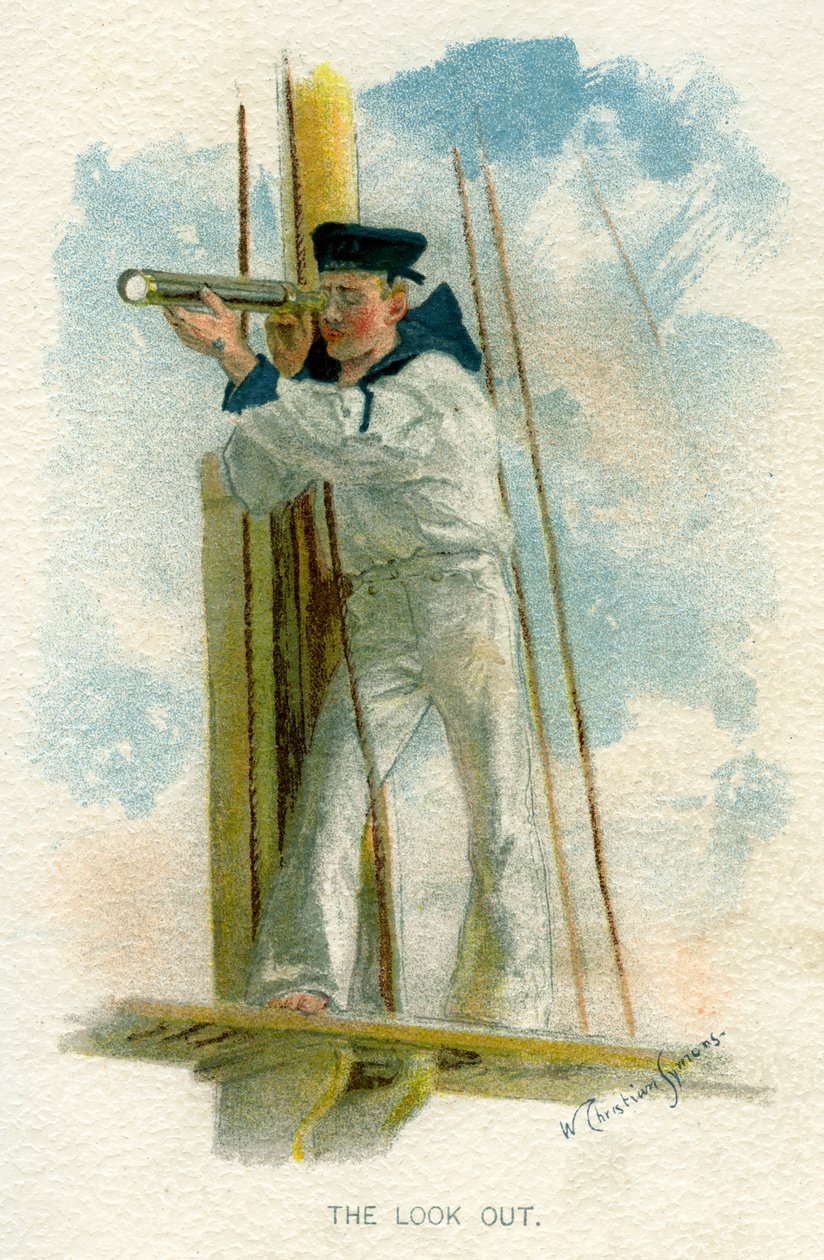 The Look Out, c1890-c1893. od William Christian Symons