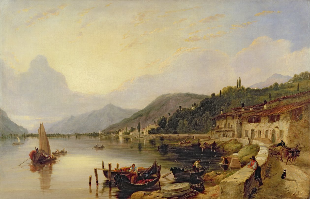 Jezero Iseo, Itálie od Clarkson Frederick Stanfield