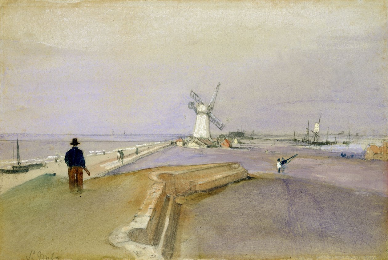 St. Malo (grafit, akvarel a bodycolor na papíře) od Clarkson Frederick Stanfield