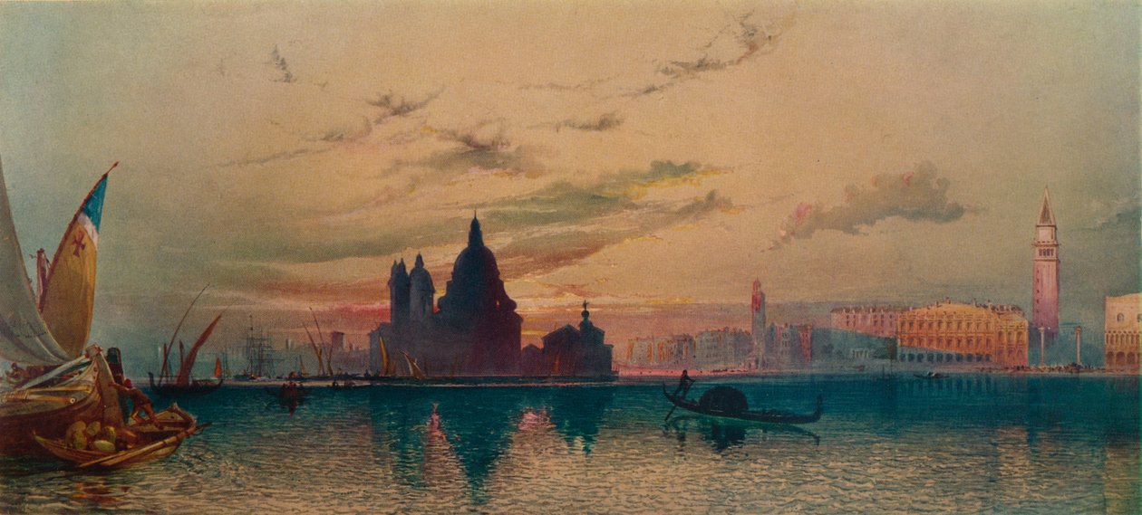 La Santa Salute, ze San Giorgio, Benátky, c1872 od William Collingwood Smith