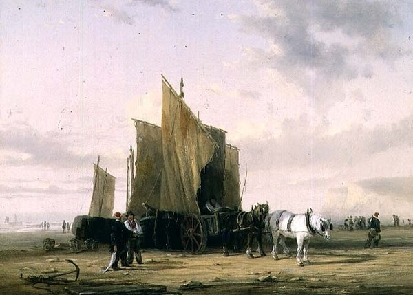 Na pobřeží v Yarmouth (jeden z páru) od William Collins
