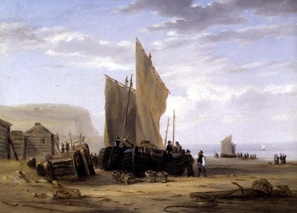 Na pobřeží Yarmouth (jeden z páru) od William Collins