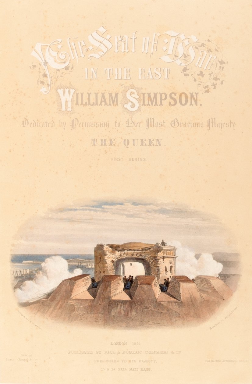 ?Malakoff nebo kulatá věž?, c.1855 od William Crimea Simpson